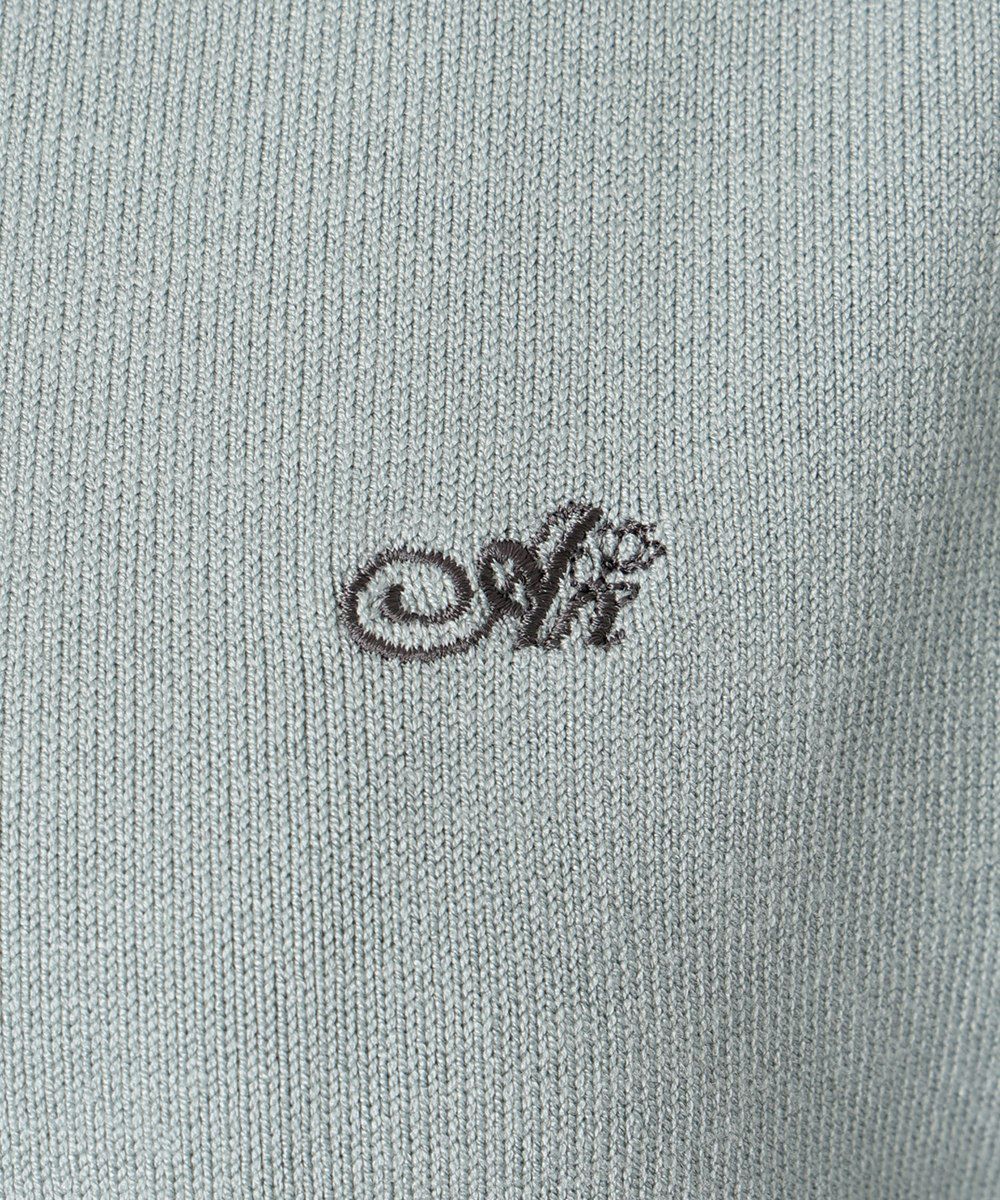 ロゴ刺繍 (mint gray)