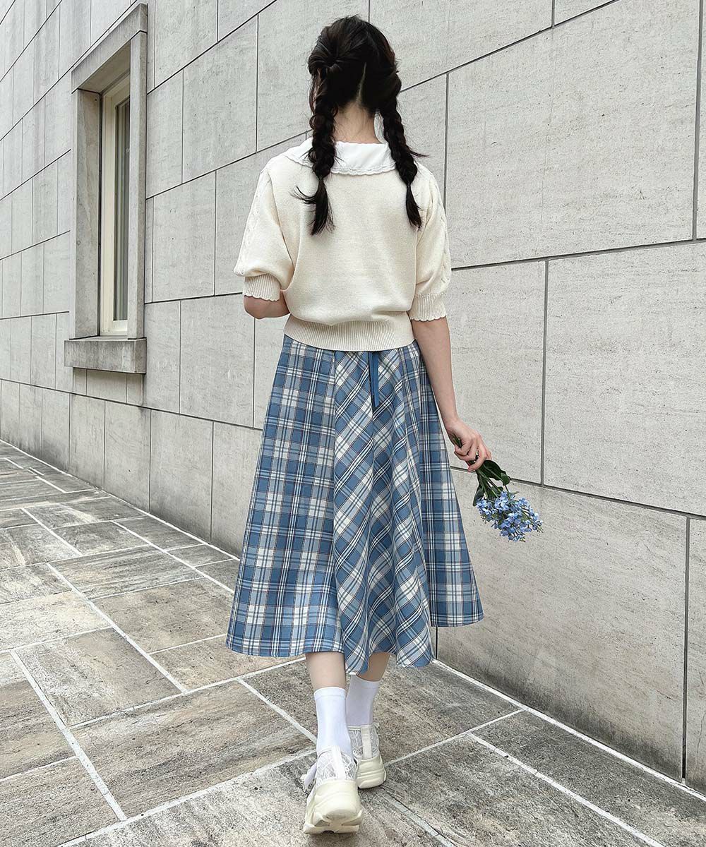 blue×white / 157cm