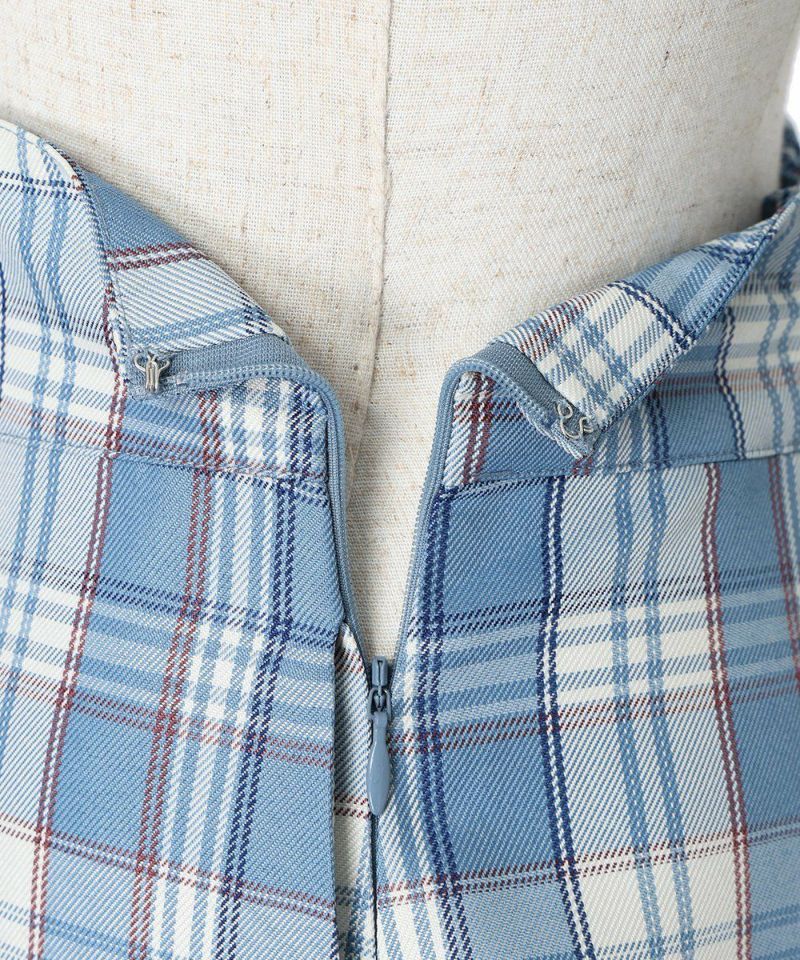 Side zipper (blue×white)