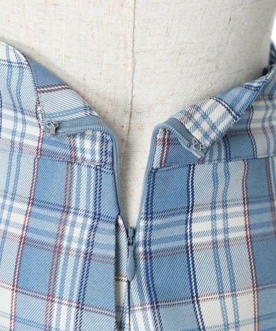 Side zipper (blue×white)