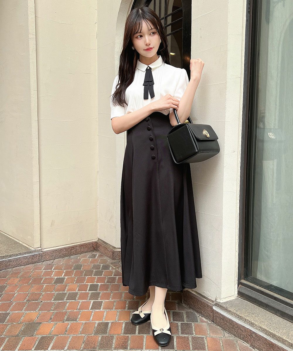 off white×black / 157cm