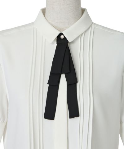 Ribbon (off white×black)