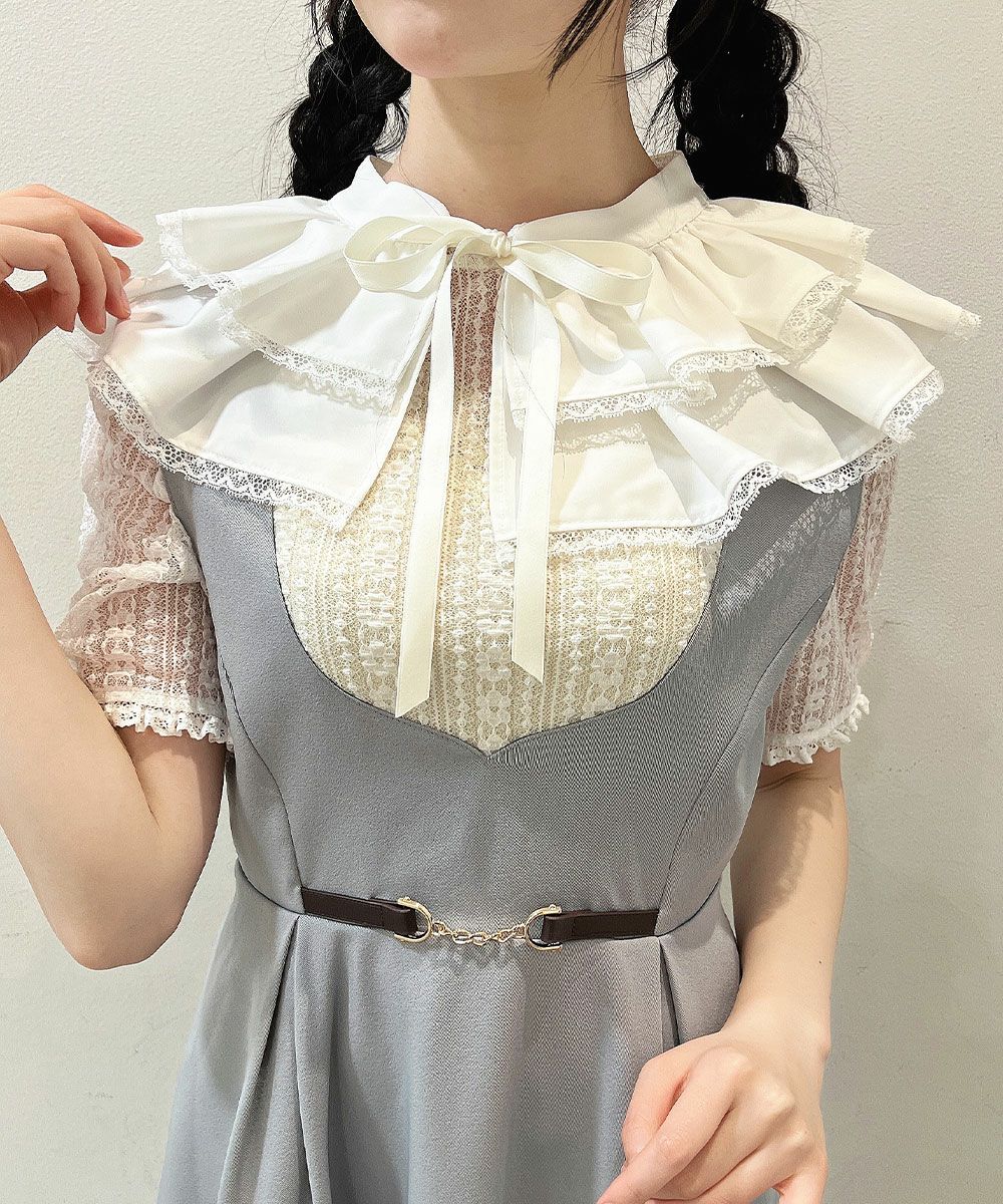 ivory /157cm / 付け衿アレンジ