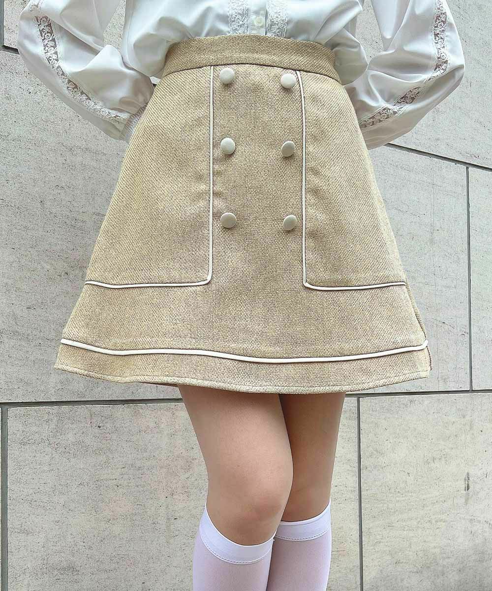 □パイピングツイードミニスカート/F i.n.t [53AG02k009] | F i.n.t