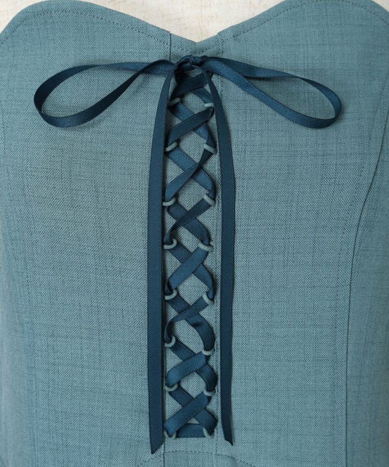 Lace-up (blue green)