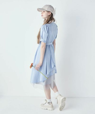 an another angelus】レース使いビッグカラーロングワンピース