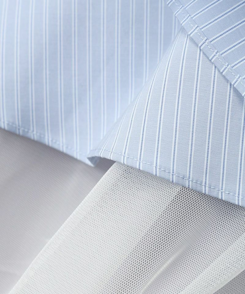 Fabric up (light blue x white)