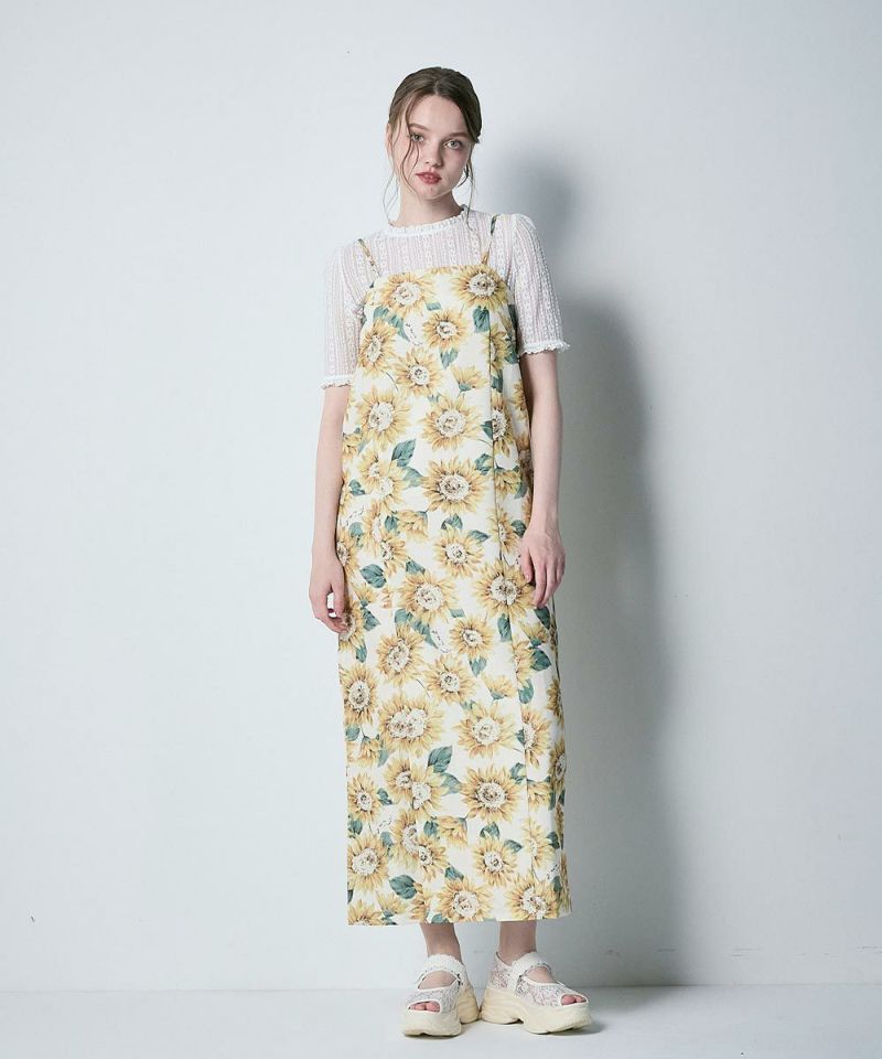 off white×yellow / 170cm / Cami dress only