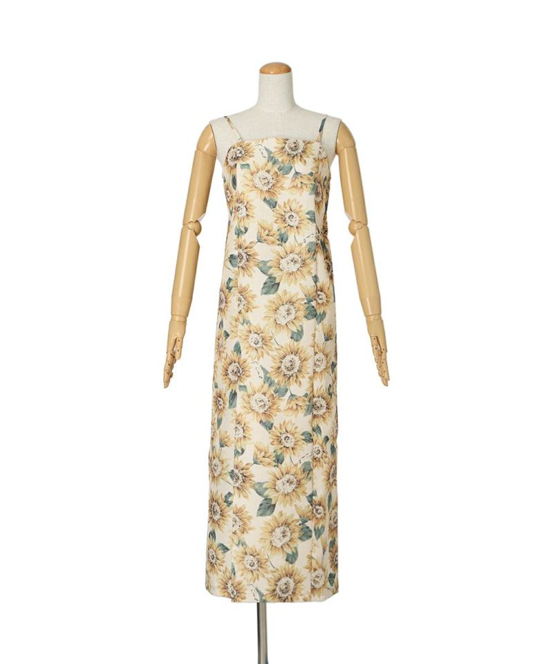 One-piece dress (off white x yellow)