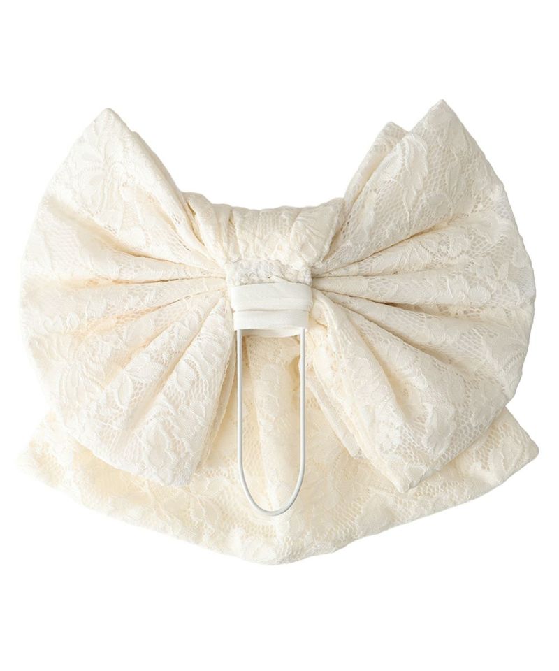 Pre-tied obi/bag (off white×yellow)