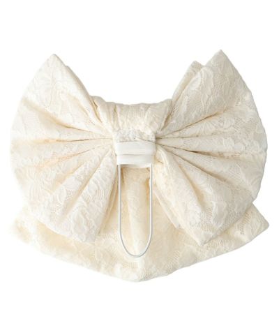Pre-tied obi/bag (off white×yellow)
