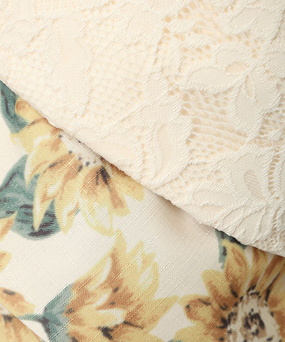 生地アップ (off white×yellow)