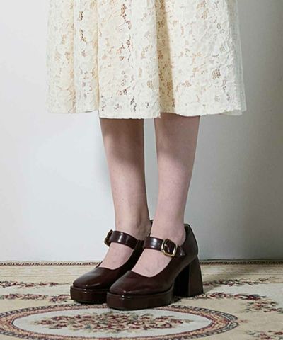 One-strap platform heel pumps/an another angelus [00BA01d002]