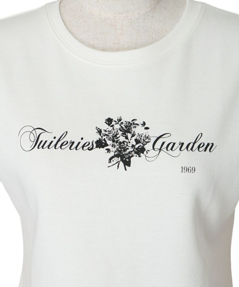 Logo print (off white×black)