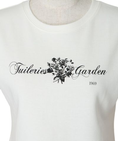 Logo print (off white×black)