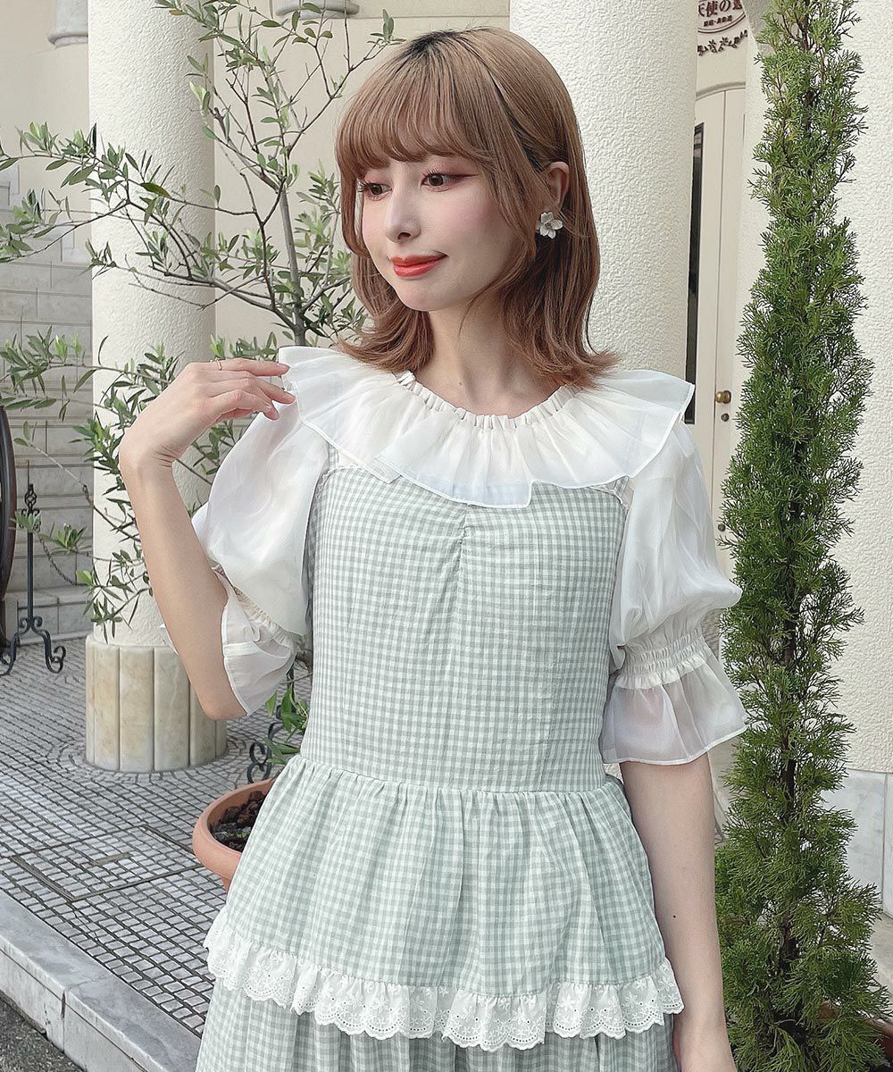 light green×white / 152cm