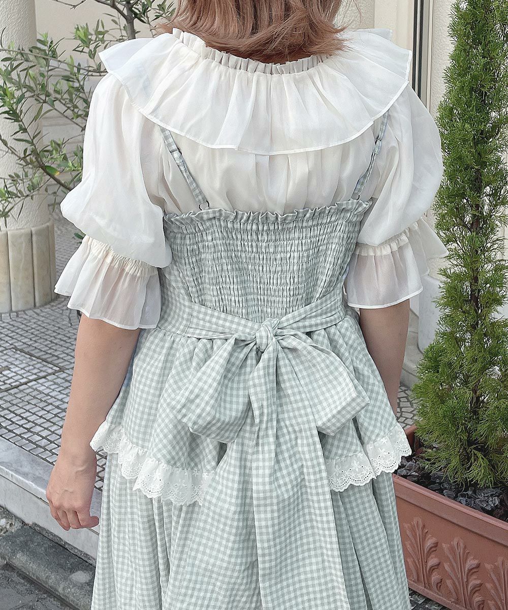 light green×white / 152cm