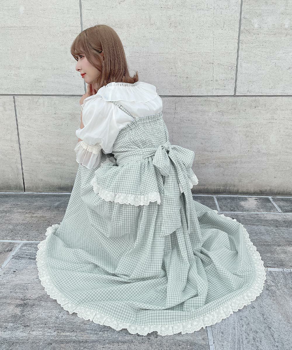 light green×white / 152cm