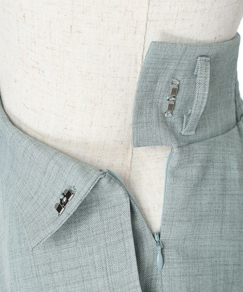 □ダブルベルトサマーツイードフレアースカート/an another angelus