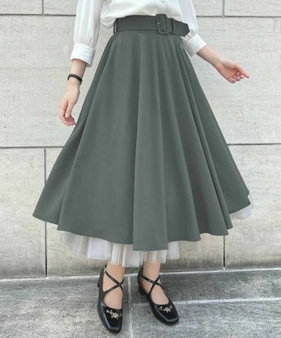 [New color] [Cool to the touch] Panier circular skirt/an another angelus [55BG03p001]