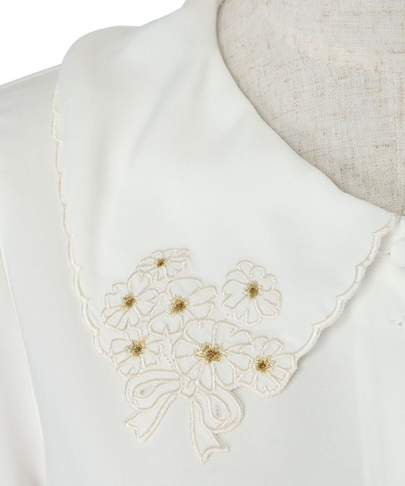 刺繍アップ (off white)