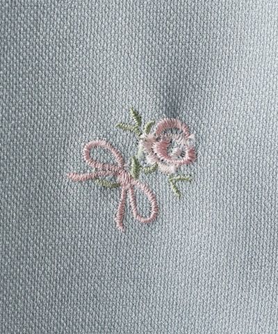 Embroidery (blue gray)
