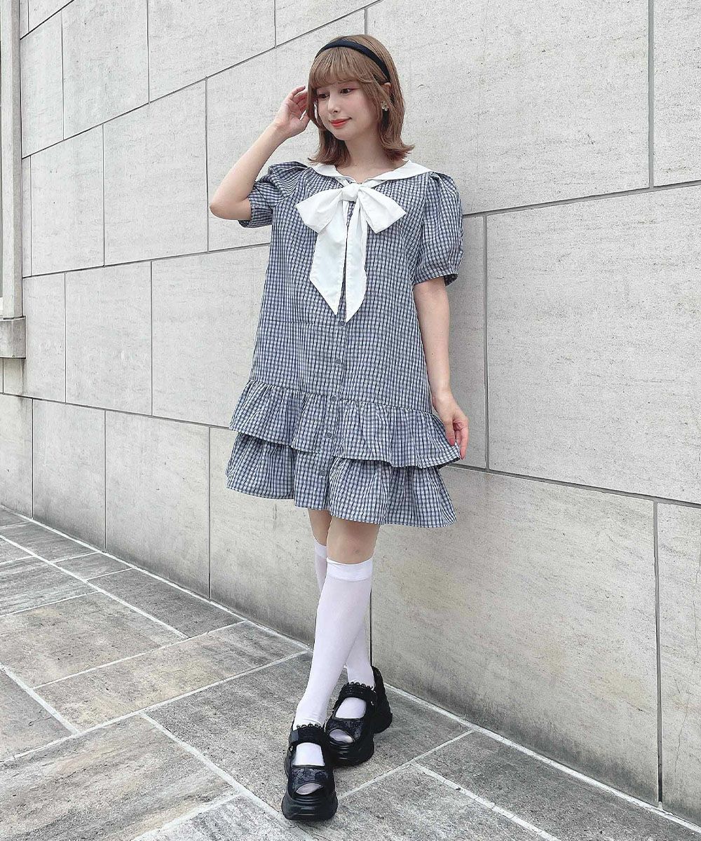 navy×white / 152cm