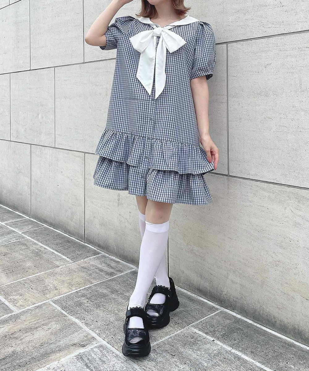 navy×white / 152cm