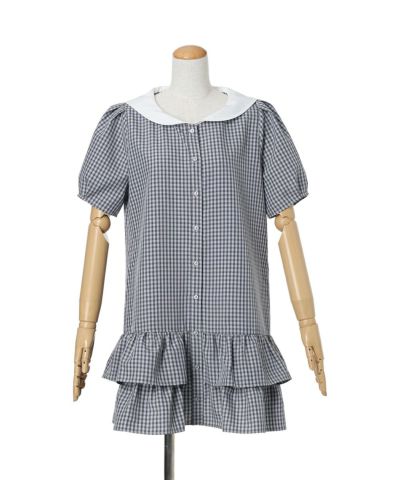 Without ribbon (navy×whirte)