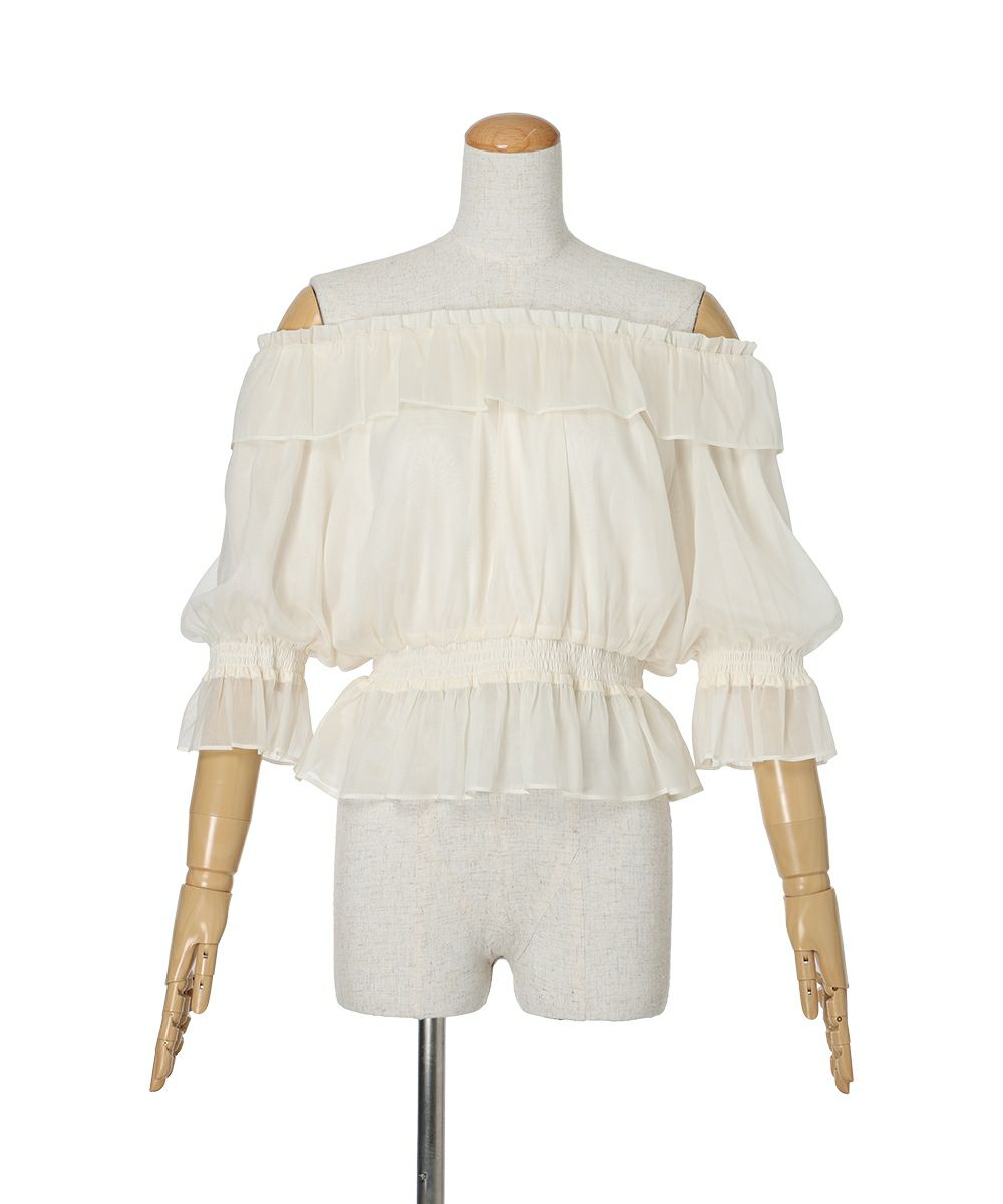 オフショルにした状態 (ivory)