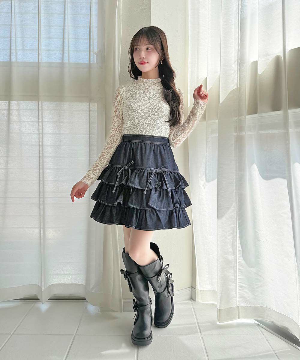 つっちーん様 厚底ブーツ&ミニワンピ