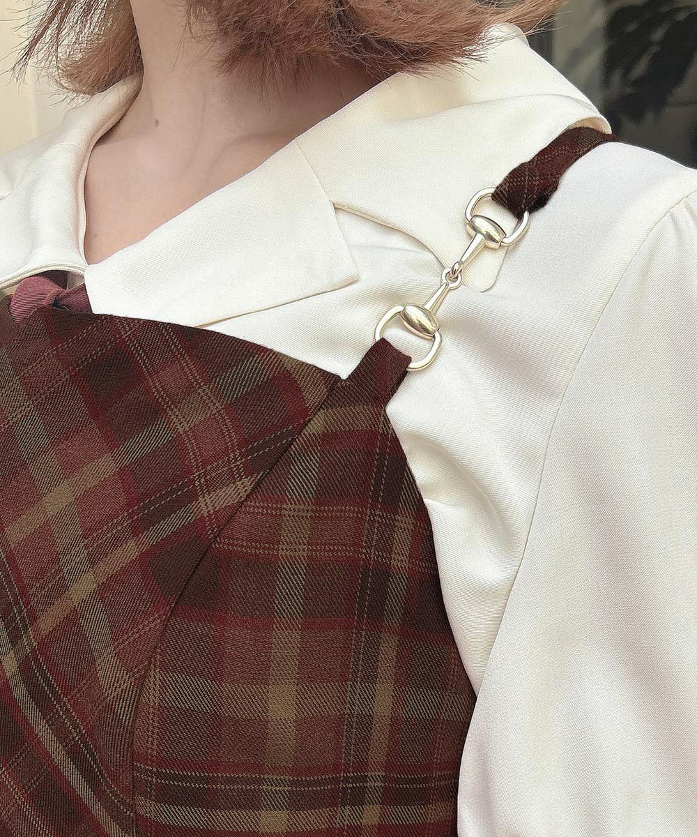 bordeaux×beige / 152cm