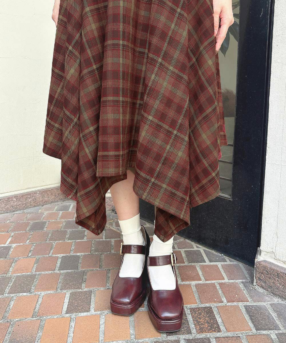 bordeaux×beige / 152cm