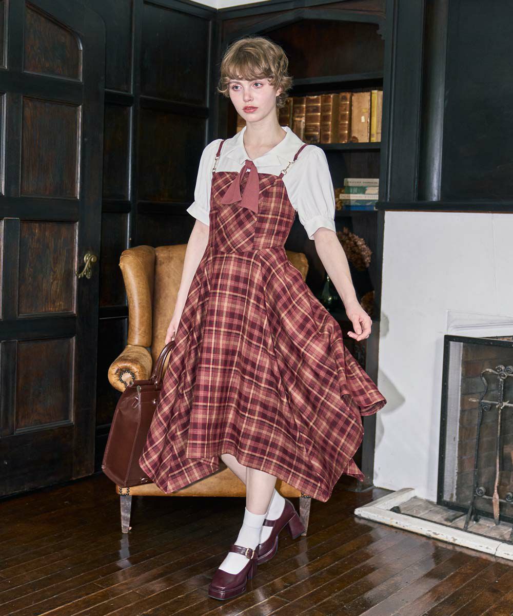 bordeaux×beige / 168cm