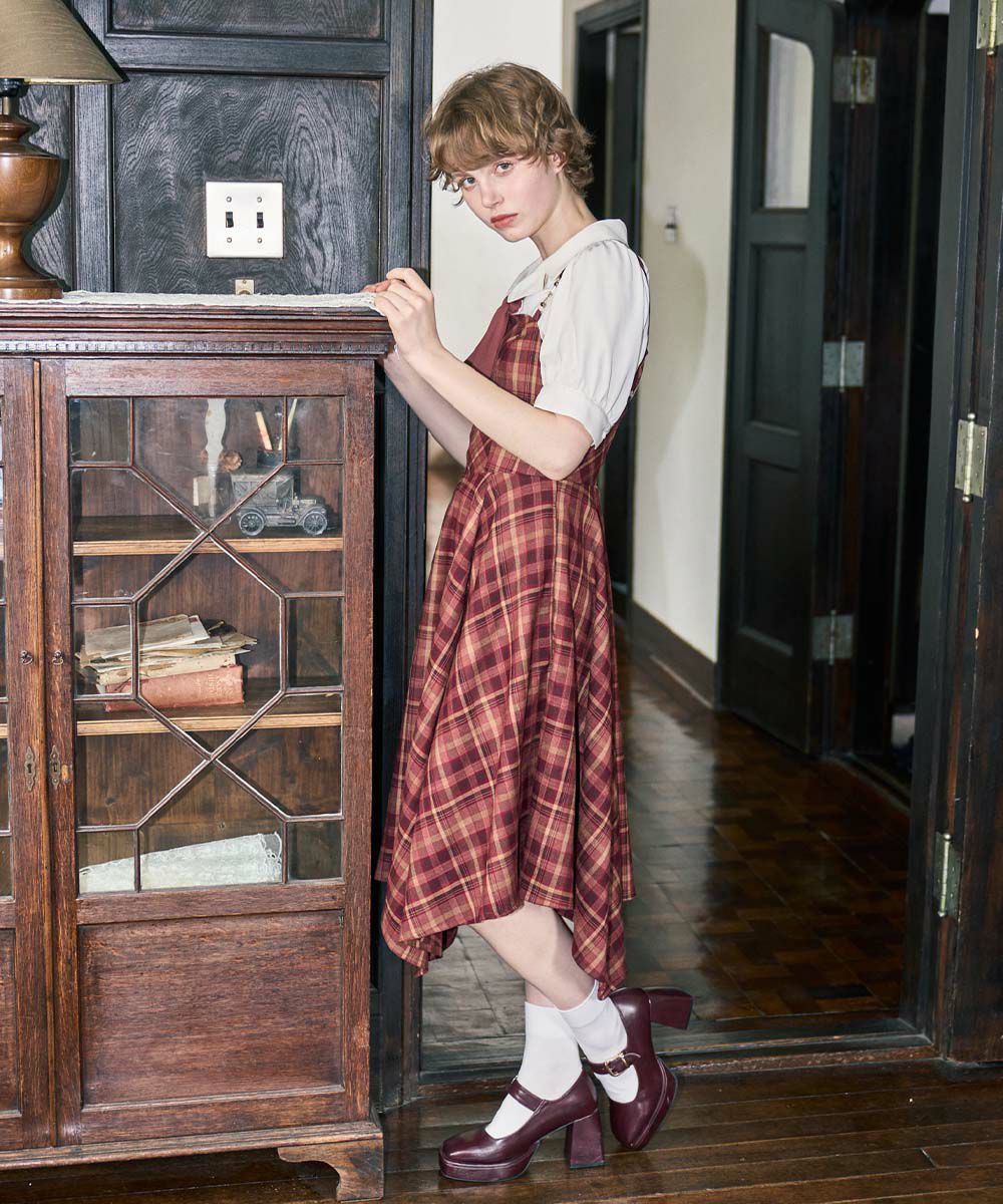 bordeaux×beige / 168cm