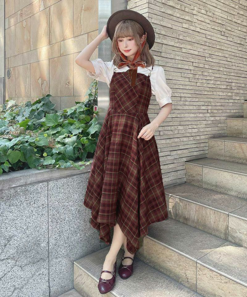 bordeaux×beige / 152cm