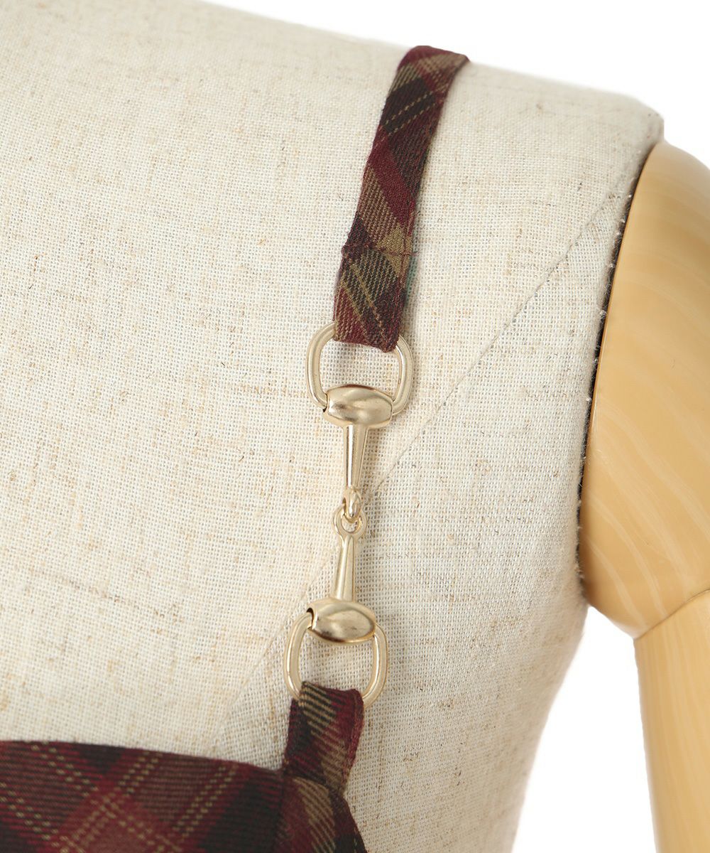 金具 (bordeaux×beige)