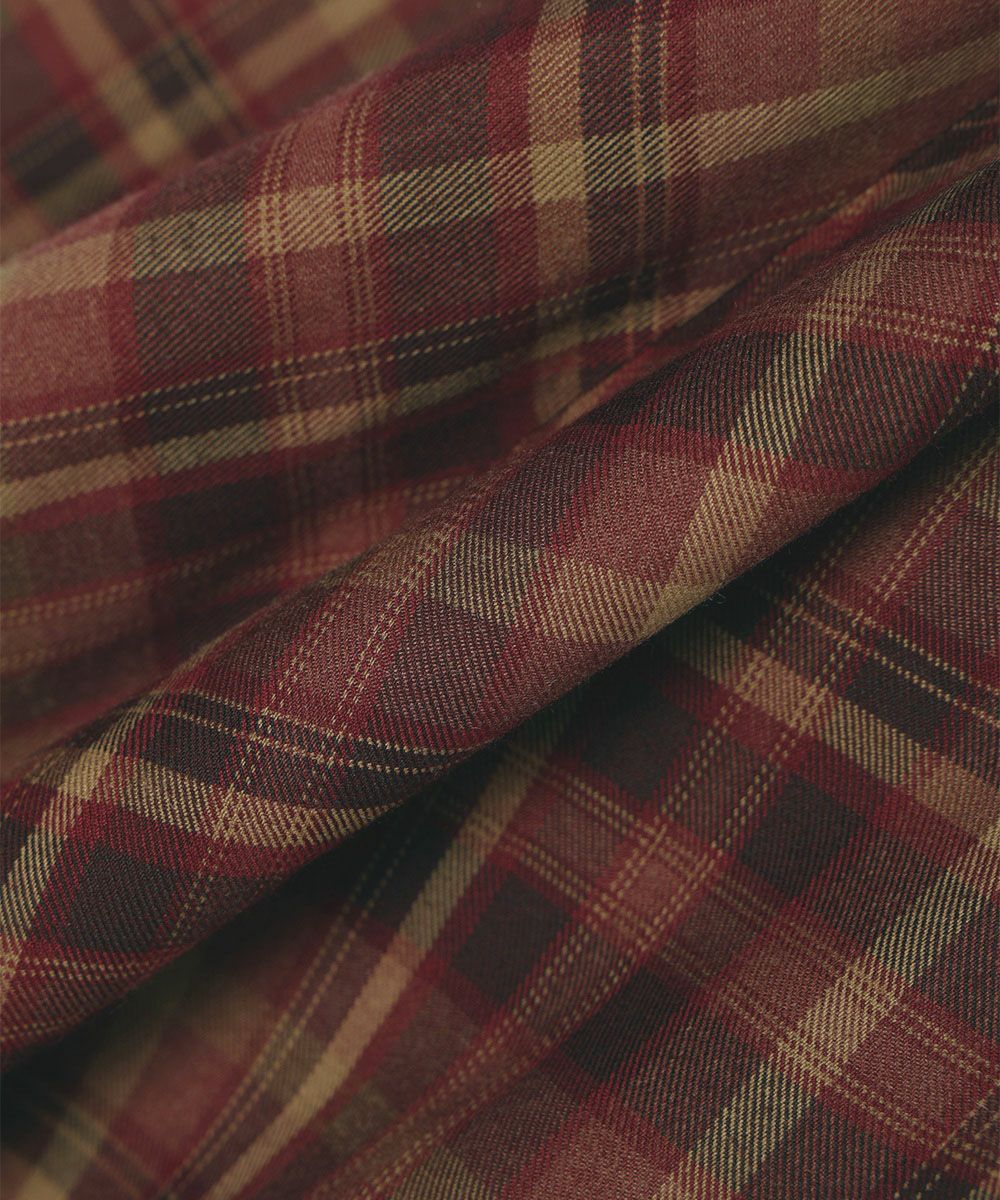 生地アップ (bordeaux×beige)