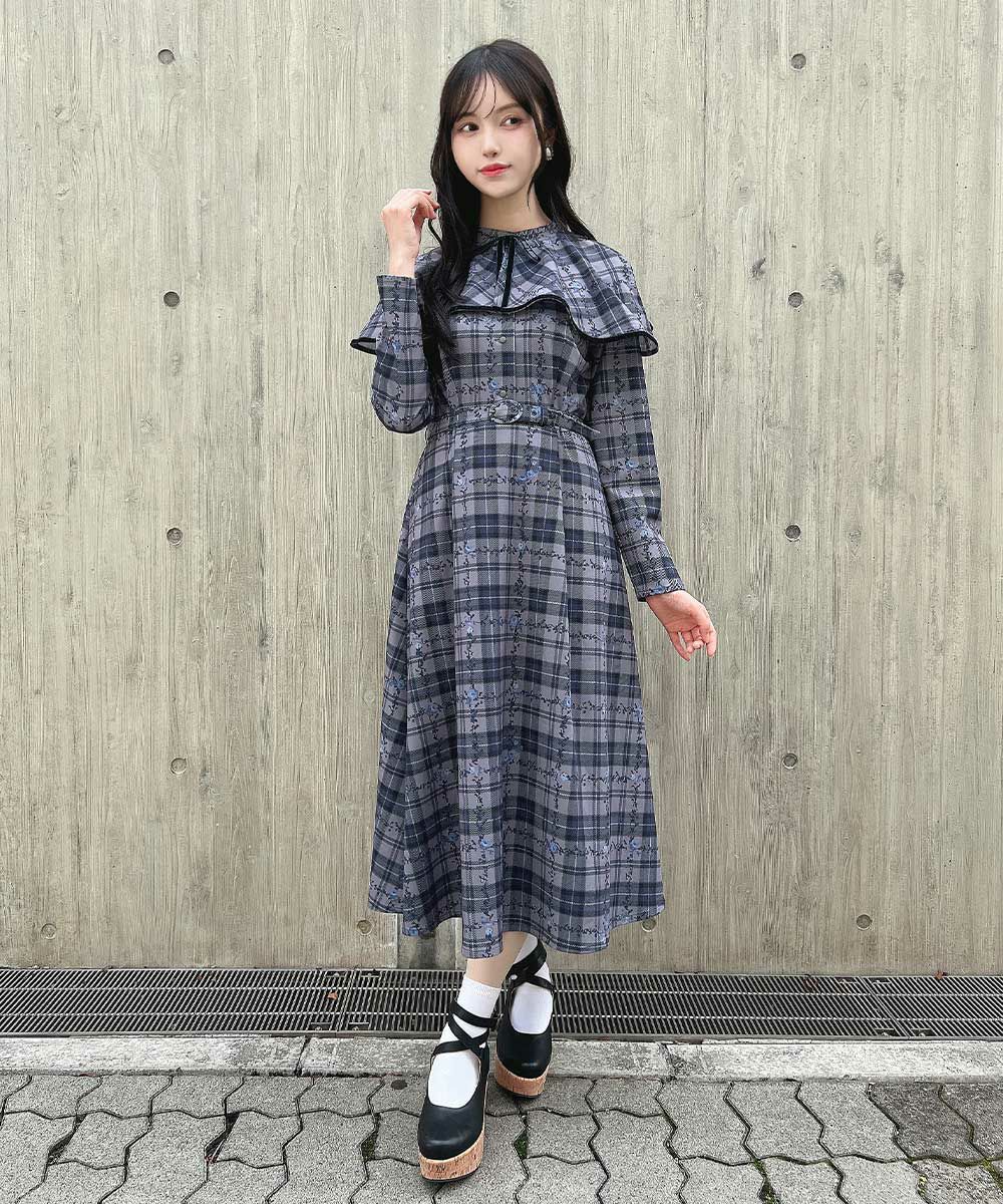 gray×navy / 157cm