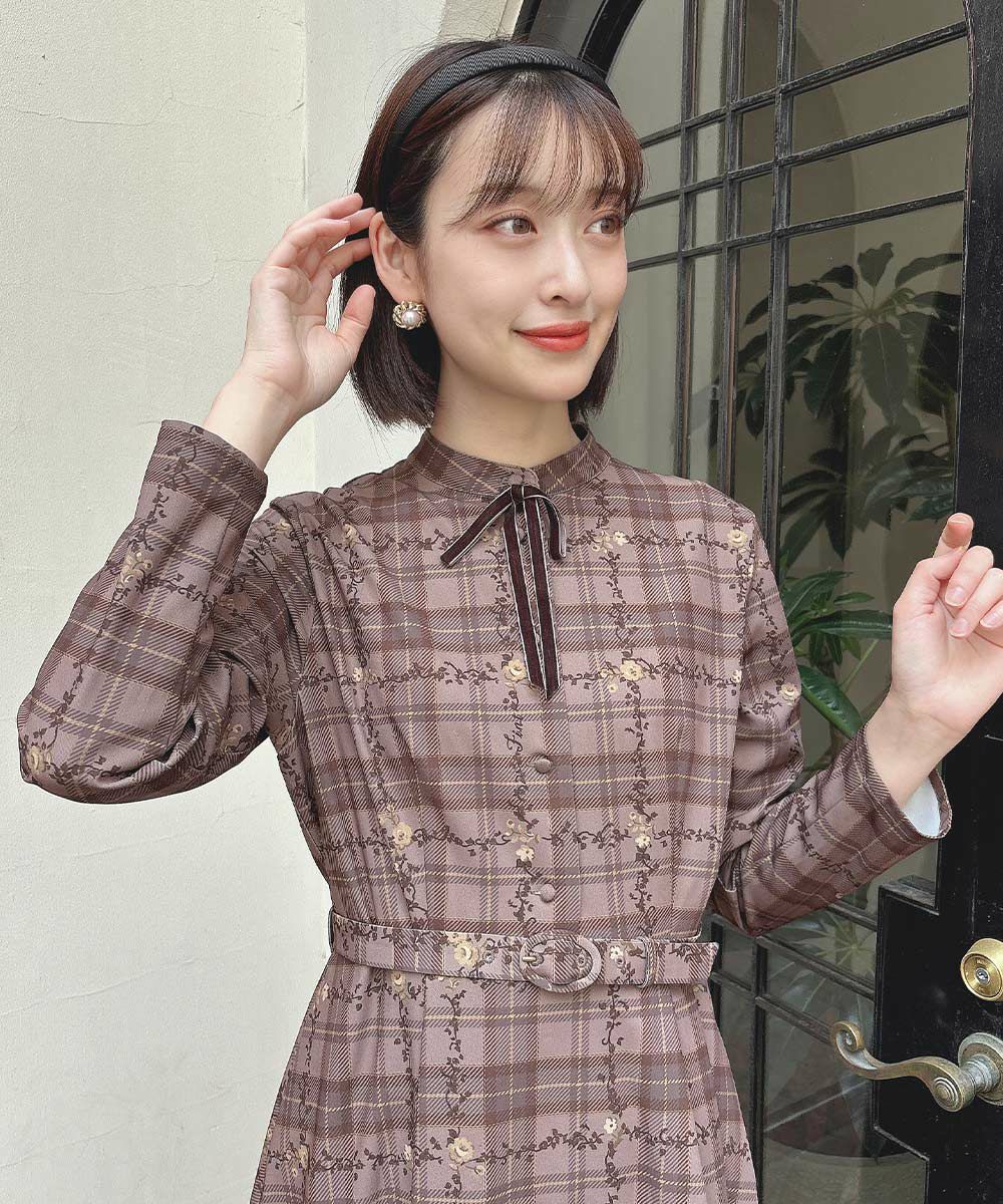 brown×yellow / 165cm / ケープを外した状態