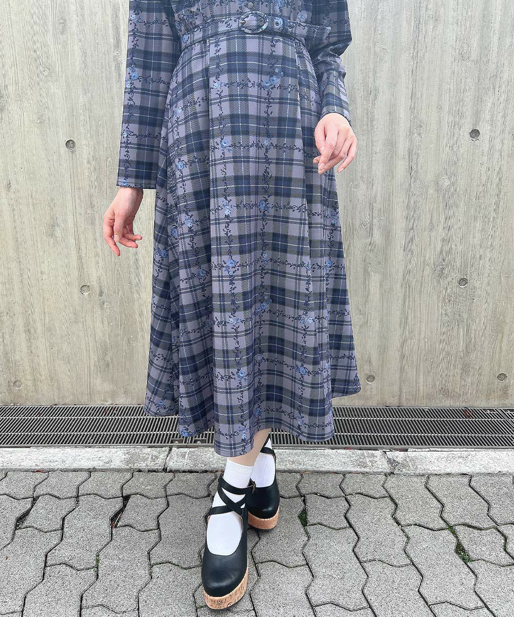 gray×navy / 157cm