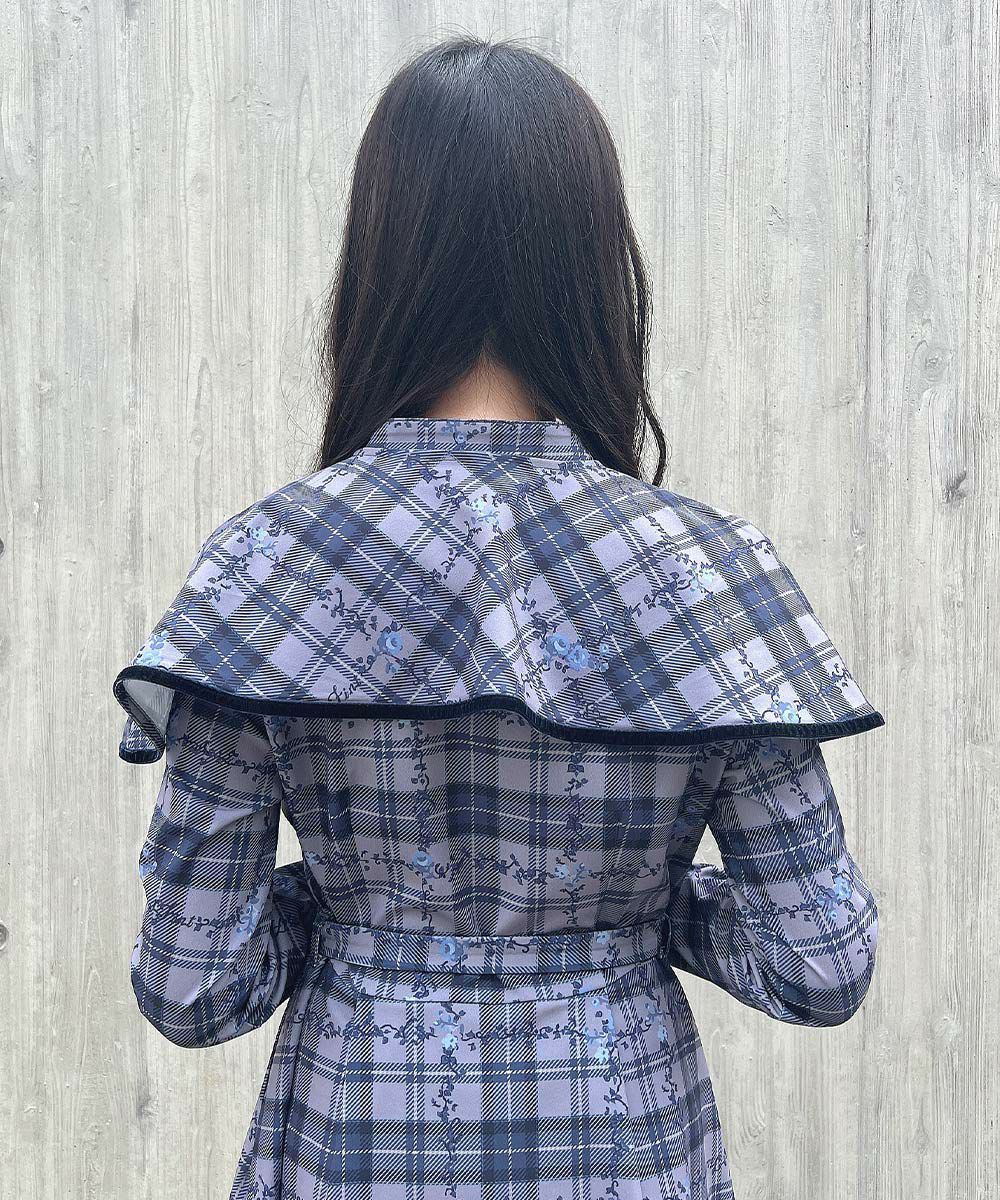 gray×navy / 157cm