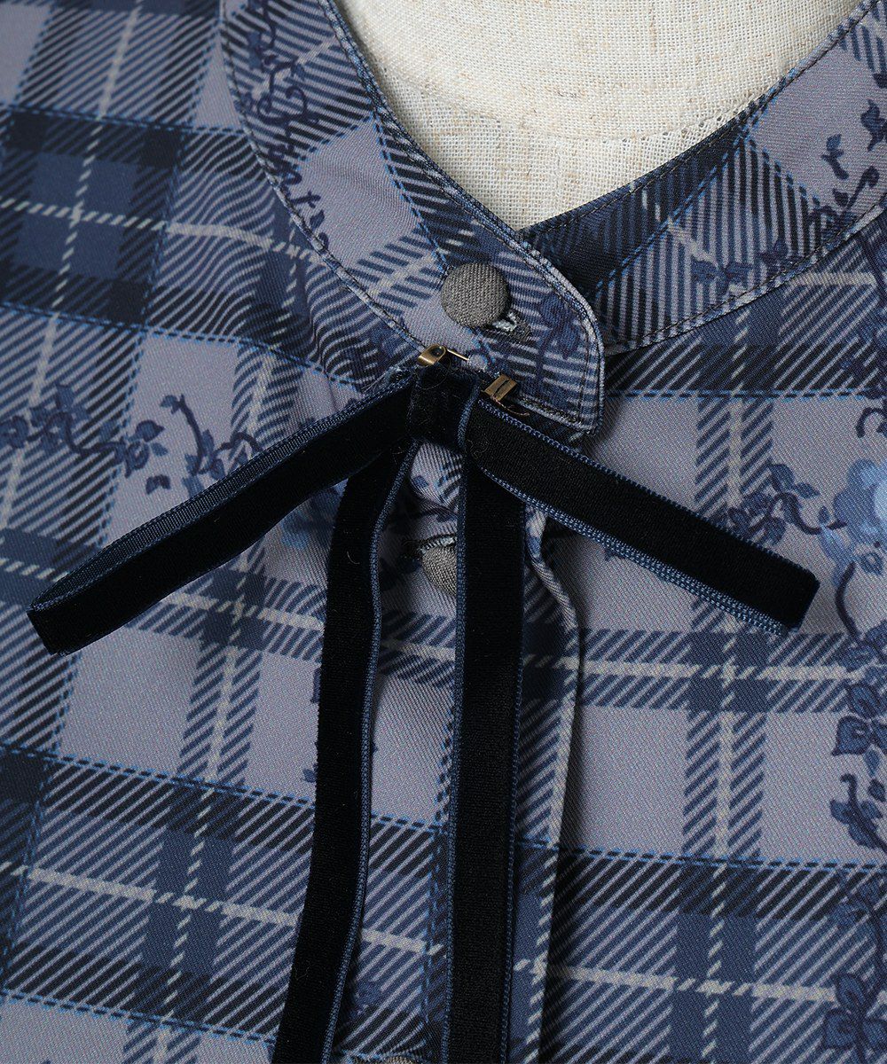 リボンタイピン (gray×navy)