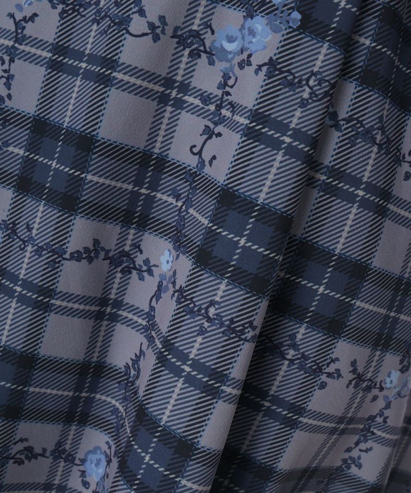 生地アップ (gray×navy)