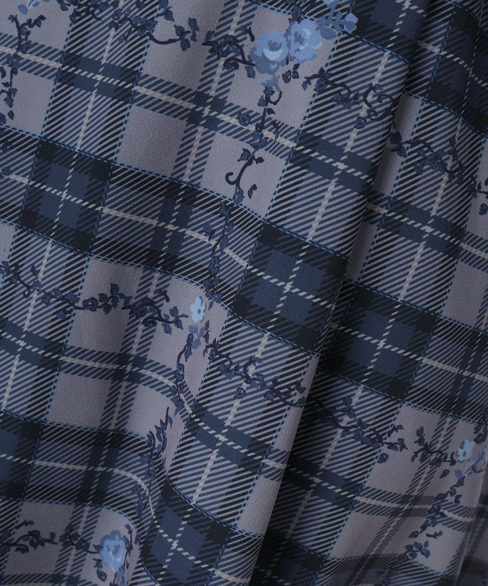 生地アップ (gray×navy)