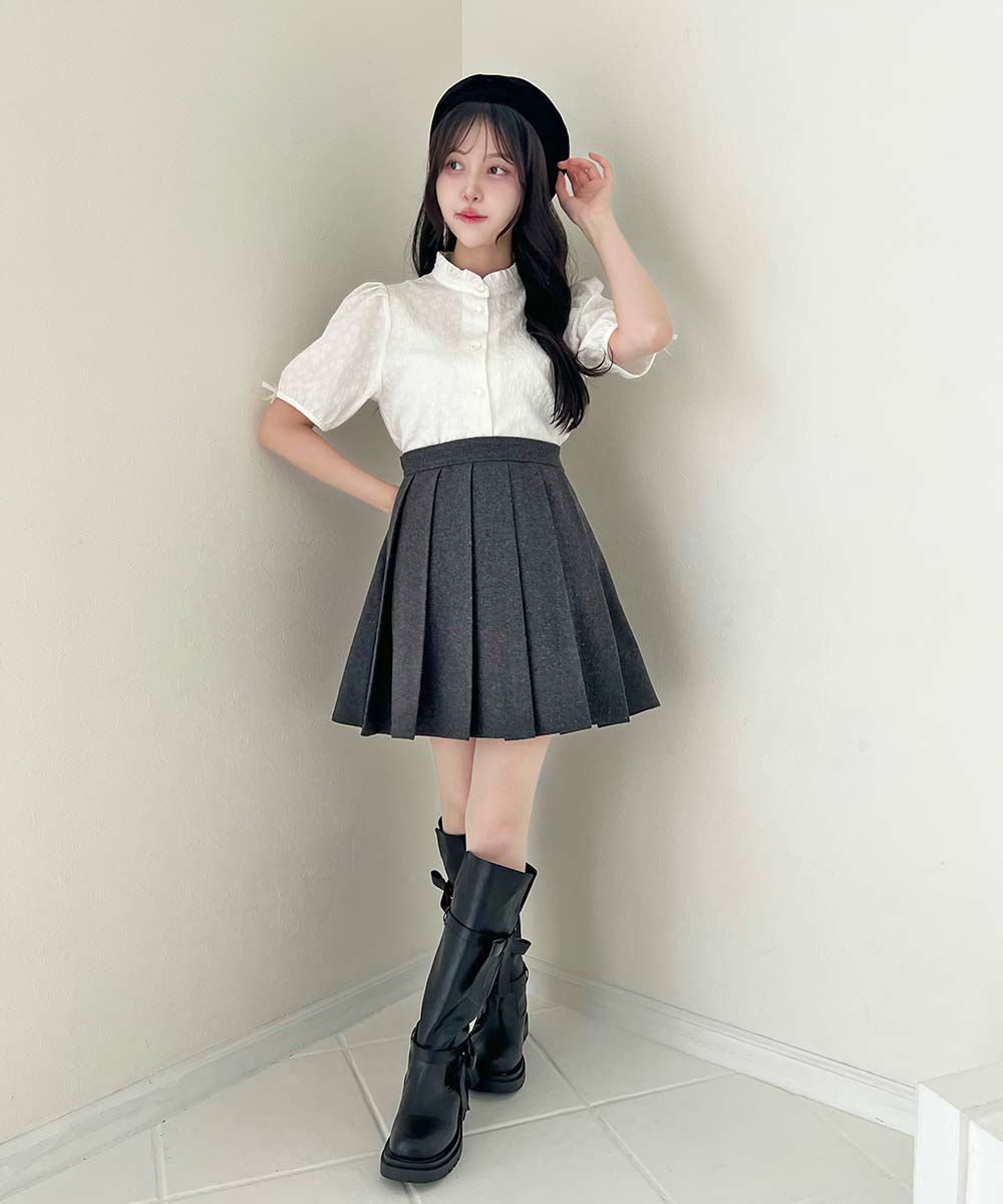 gray / 157cm / スカートのみの状態