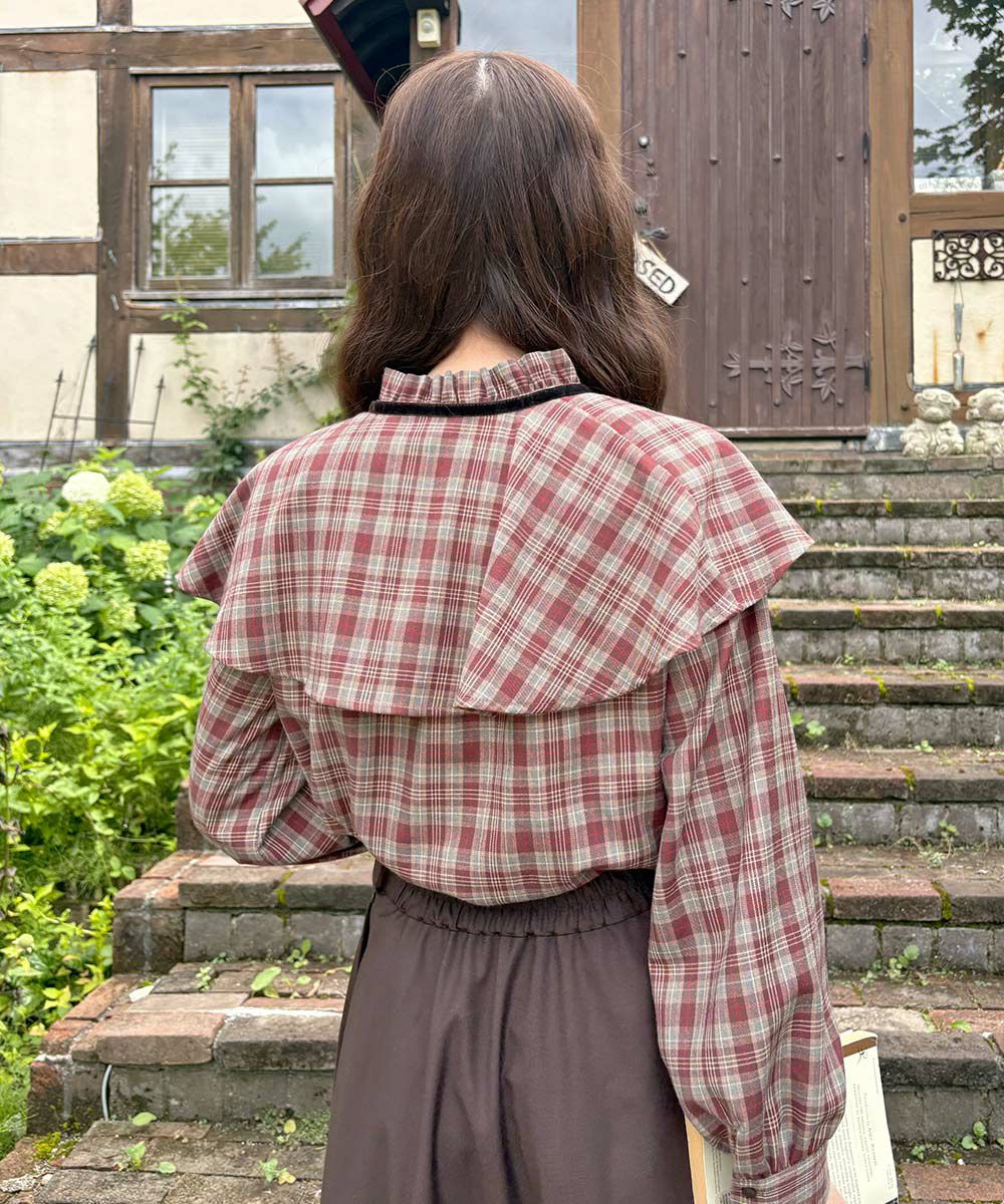 brown×red / 163cm