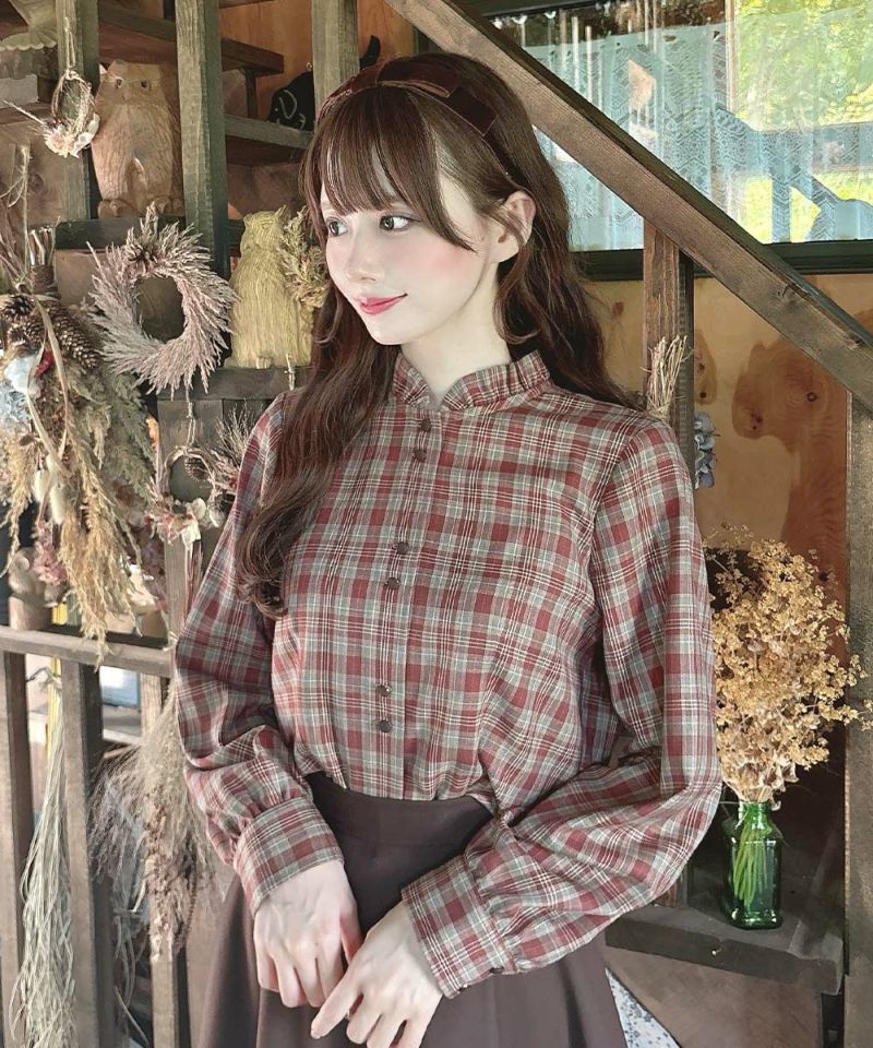 brown×red / 163cm / ケープを外した状態