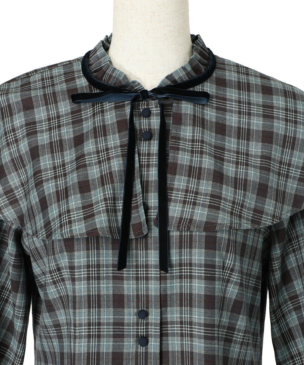 フロントアップ (navy×blue)