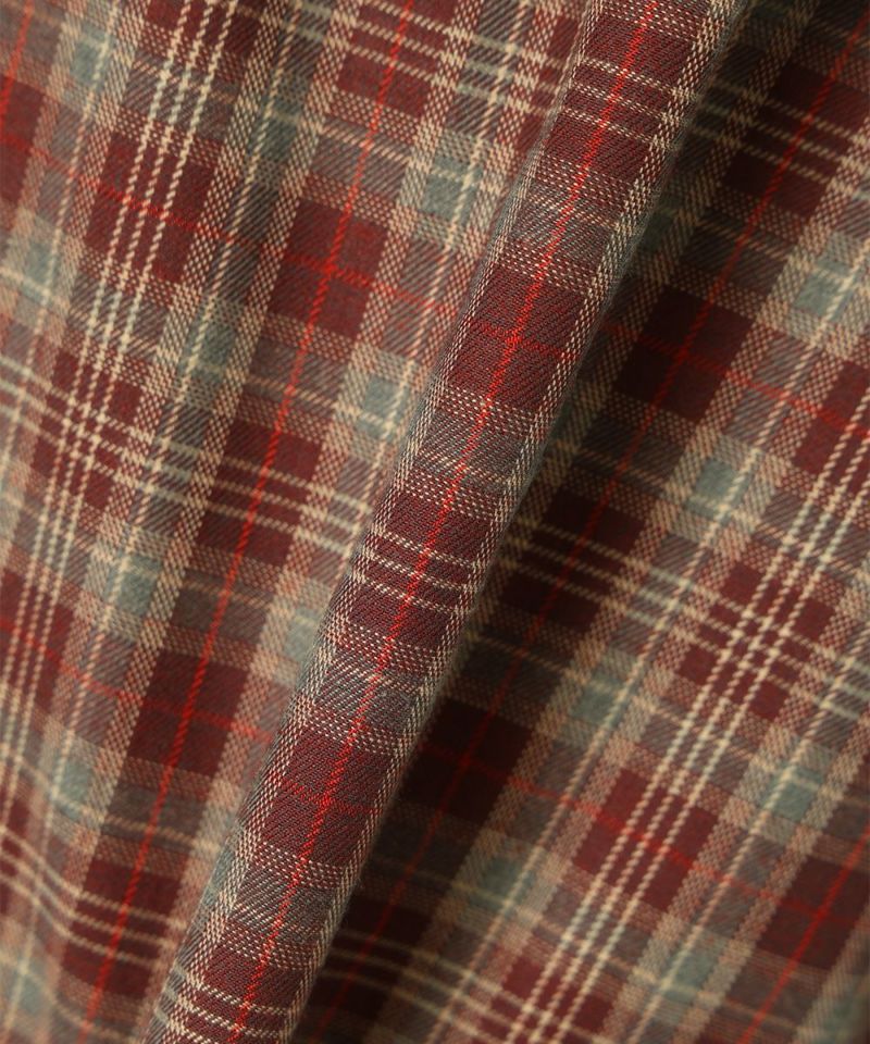 生地アップ (brown×red)